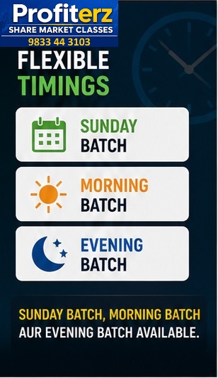 Flexible batch timings — Sunday, morning and evening batch for stock market course Mira Road